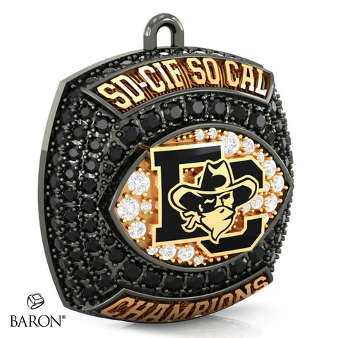 El Capitan High School Football 2024 Championship Ring Top Pendant - Design 3.4