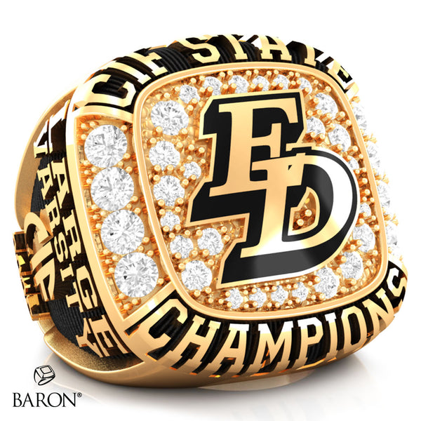 El Dorado High School Cheer 2025 Championship Ring - Design 3.7