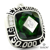 Experior Financial Ring Top Pendant - Design 2.16 (Green)