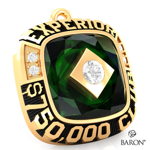 Experior Financial Ring Top Pendant - Design 2.20 (Green)