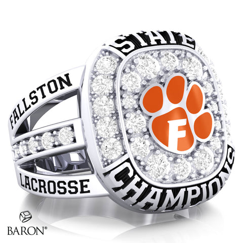 Fallston High School Lacrosse Girls 2024 Championship Ring - Design 1.1