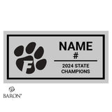 Fallston High School Lacrosse Girls 2024 Championship Black Standard Window Ring Box