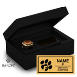 Fallston High School Lacrosse 2024 Championship Black Standard Window Ring Box