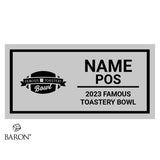 Famous Toastery Bowl Officials 2023 Championship Black LED Ring Box