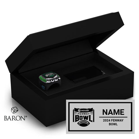 Fenway Bowl Officials Rings 2024 Championship Black Standard Window Ring Box
