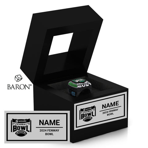 Fenway Bowl Officials Rings 2024 Championship Black Window Ring Box