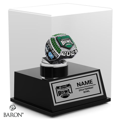 Fenway Bowl Officials Rings 2024 Championship Display Case