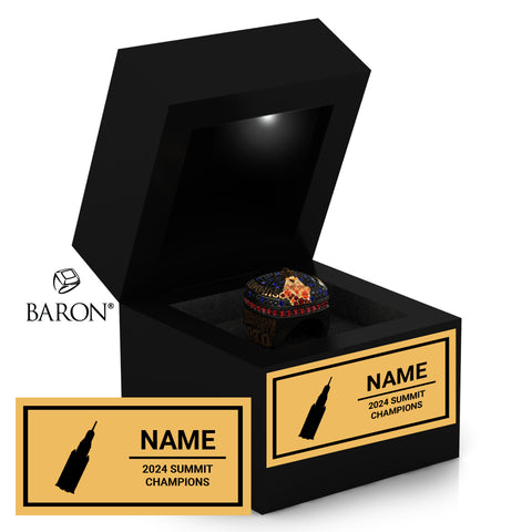 Fire Cheer CF Summit 2024 Championship Black LED Ring Box