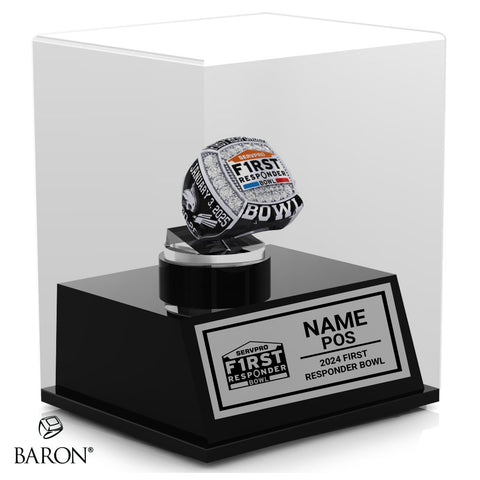First Responder Bowl Officials 2025 Championship Display Case