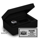First Responder Bowl Officials 2025 Championship Black Standard Window Ring Box