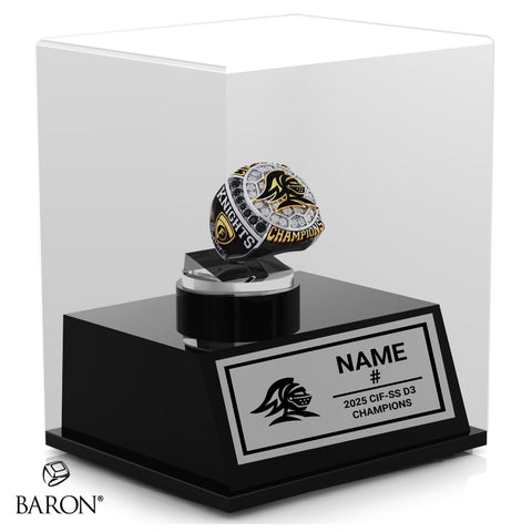 Foothill High School Girls Soccer 2025 Championship Display Case