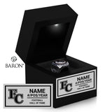 Franklin County High School Football 2023 Championship Black LED Ring Box