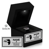 Fresno Christian Girls Volleyball 2024 Championship Black LED Ring Box