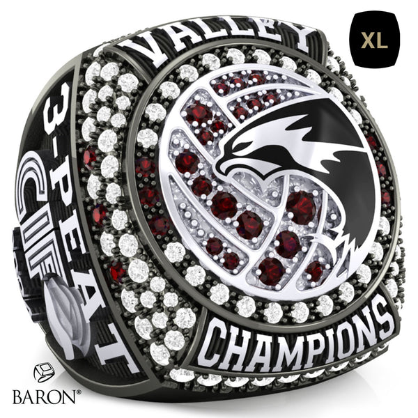 Fresno Christian Girls Volleyball 2024 Championship Ring - Design 2.6 X-Large