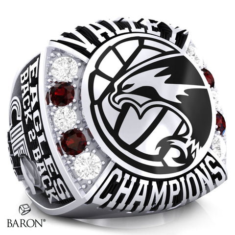 Fresno Christian Girls Volleyball 2023 Championship Ring - Design 3.2