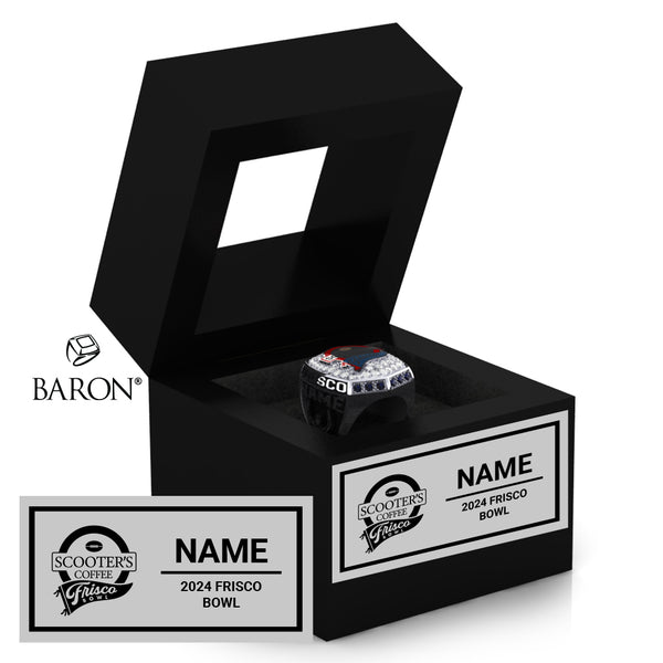 Frisco Bowl Officials 2024 Championship Black Window Ring Box