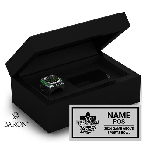 Game Above Sports Bowl 2024 Championship Black Standard Window Ring Box