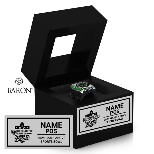 Game Above Sports Bowl 2024 Championship Black Window Ring Box