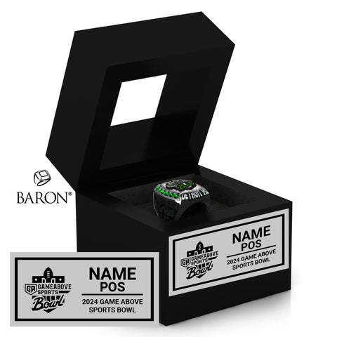 Game Above Sports Bowl 2024 Championship Black Window Ring Box