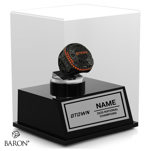 Georgetown College Cheer 2025 Championship Display Case