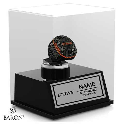 Georgetown College Cheer 2025 Championship Display Case