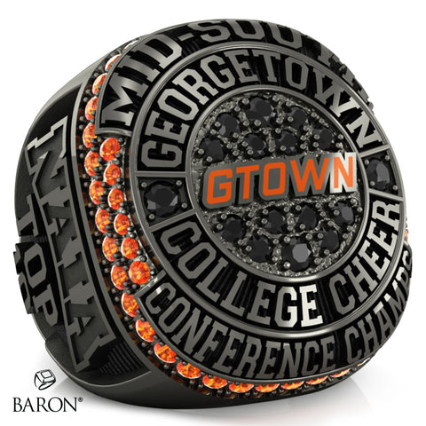 Georgetown College Cheer 2025 Championship Ring - Design 1.2