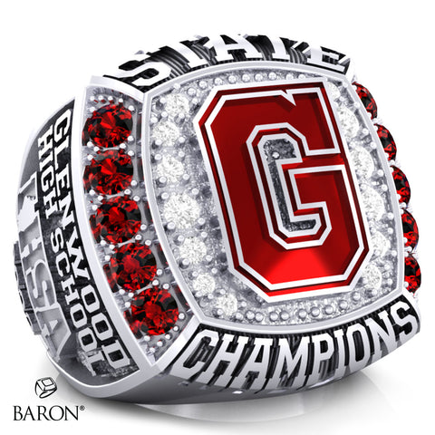 Glenwood High School Soccer 2023 Championship Ring - Design 2.3