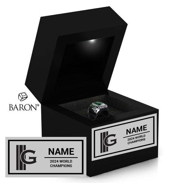 Govenaires Drum and Bugle Corps 2024 Championship Black LED Ring Box