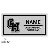 Granite Hills Cheer 2024 Championship Black Standard Window Ring Box