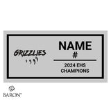 Grizzlies EHS Softball 2024 Championship Black Standard Window Ring Box