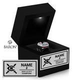 Grover Cleveland Boys Water Polo 2025 Championship Black LED Ring Box