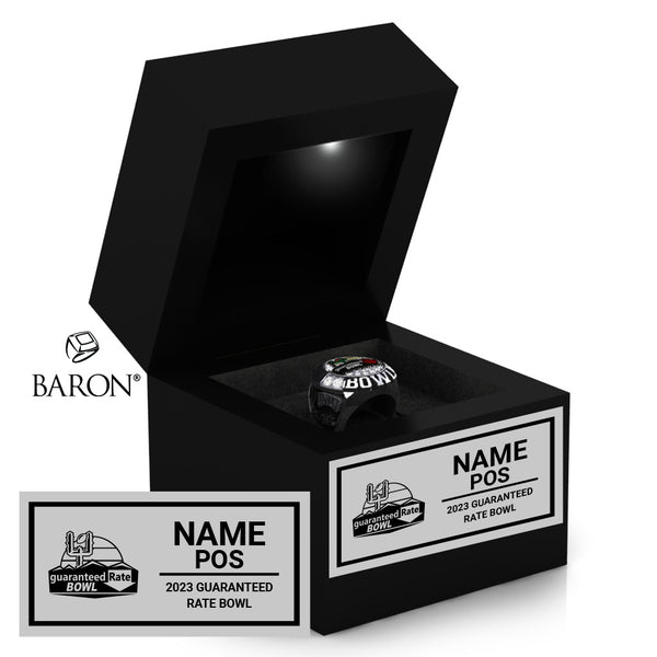 Guaranteed Rate Bowl Officials 2023 Championship Black LED Ring Box