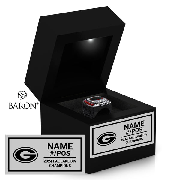 Gunn High School Football 2024 Championship Black LED Ring Box