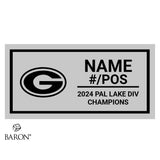 Gunn High School Football 2024 Championship Black LED Ring Box