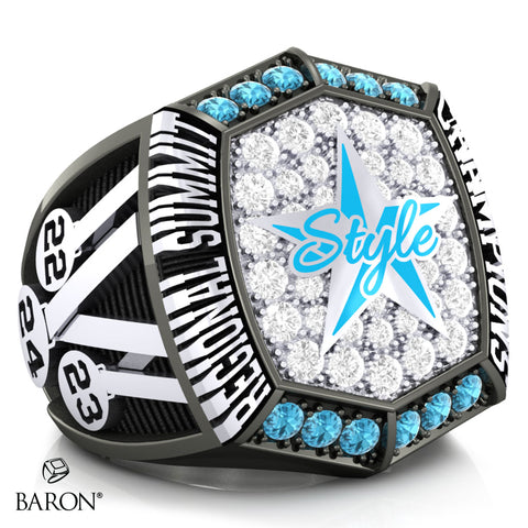 GymTyme Style Cheerleading 2024  Championship Ring - Design 1.4