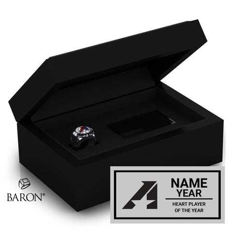 Heart Player of the Year Awards Championship Black Standard Window Ring Box