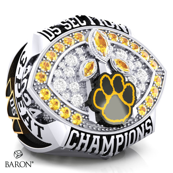 Hughson High School Football 2024 Championship Ring - Design 3.9