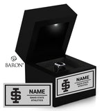 Idaho State University Athletics Commemorative Championship Black LED Ring Box