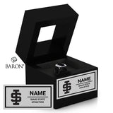 Idaho State University Athletics Commemorative Championship Black Window Ring Box