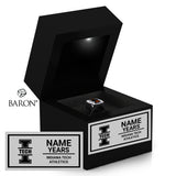 Indiana Tech Varsity Black LED Ring Box
