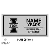 Indiana Tech Varsity Black Window Ring Box