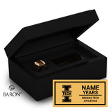 Indiana Tech Varsity Black Standard Window Ring Box