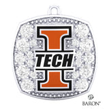 Indiana Tech Varsity Ring Top Pendant - Design 1.4