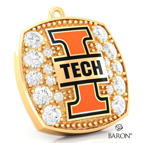 Indiana Tech Varsity Ring Top Pendant - Design 1.9