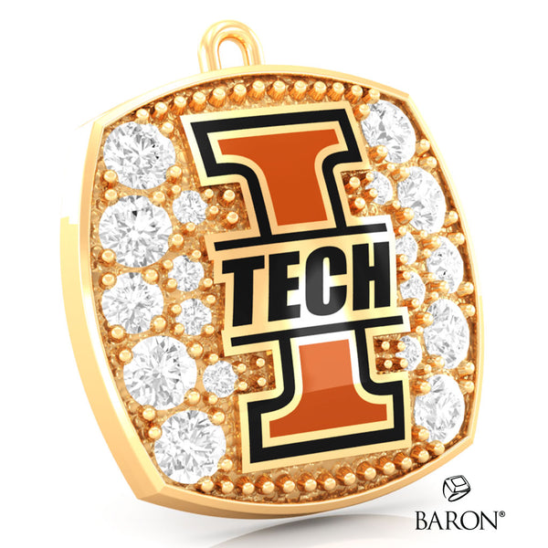 Indiana Tech Varsity Ring Top Pendant - Design 1.9