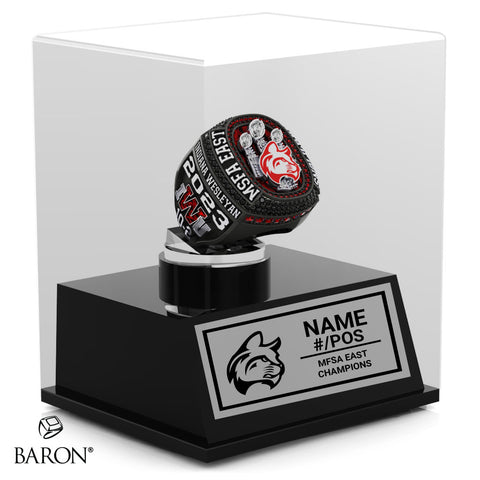 Indiana Wesleyan University Football 2023 Championship Display Case