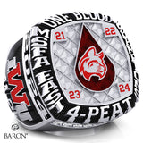 Indiana Wesleyan University Football 2024 Championship Ring - Design 4.8