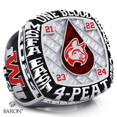 Indiana Wesleyan University Football 2024 Championship Ring - Design 4.8
