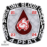 Indiana Wesleyan University Football 2024 Championship Ring - Design 4.8