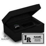 Ironwood Ridge Nighthawks High School Golf 2023 Championship Black Standard Window Ring Box